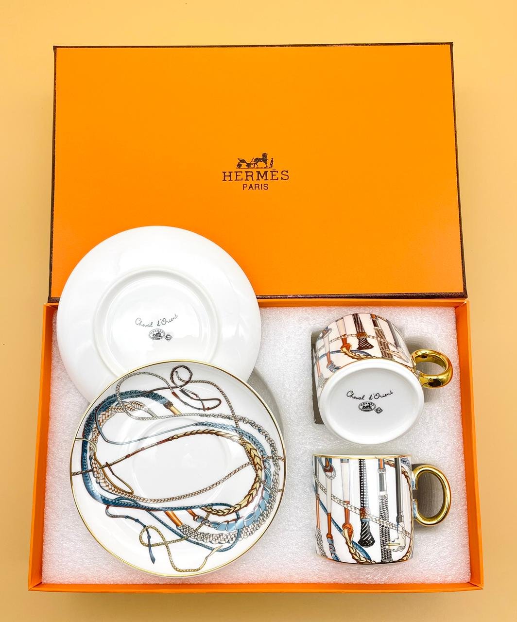 Hermes cup set of 2 - Image 2 of 3
